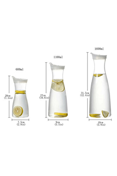 Choice 1.1 لتر أبيض 600/1100/1600 مل بلاستيك زجاجة عصير ماء بارد سعة كبيرة وع...