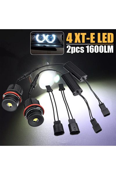 Choice High Power White 6500k 40w/pcs Led Angel Eyes Halo Ring Marker Light Bulb Replacement For Bmw E39...