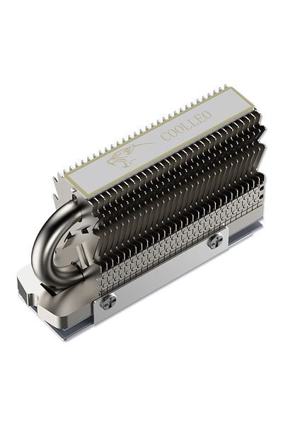 Choice Cl-m.2 2280 Coolleo Hr-09 M.2 2280 Ssd مشتت حراري مطلي بالكهرباء بالكامل لحام بالصهر أنبوب حراري Aghp 228