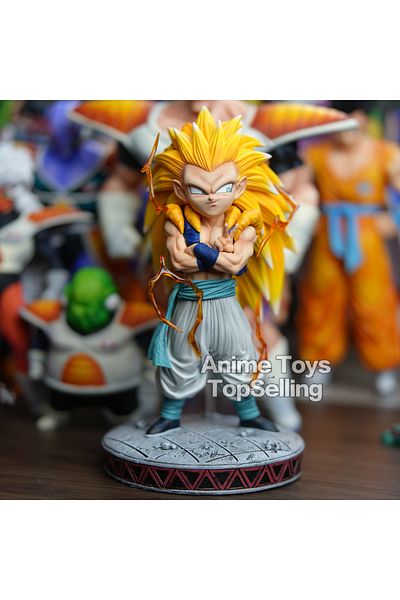 Choice Gotenks 25cm/9.84in Anime Dragon Ball Z Figure Super Saiyan 3 Gotenks Figure Ssj3 Gotenks Pvc Collec