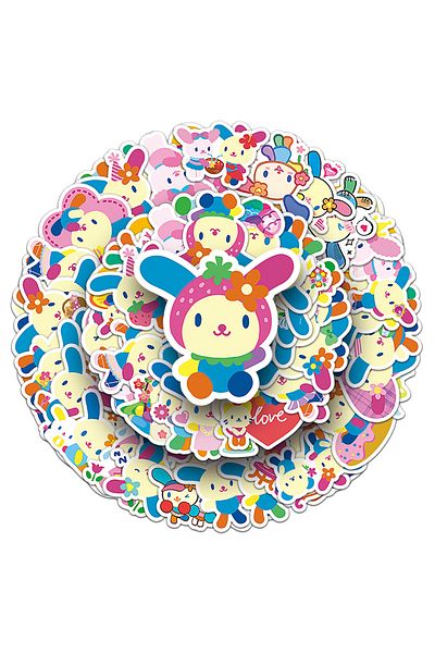 Choice 50pcs 10/30/50pcs Kawaii Sanrio Anime Usahana Stickers Cute Cartoon Girls Sticker Toy Diy Phone Wate