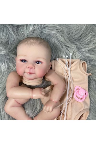 MRB With Cloth Body Painted Kit 18-19 Inches Already Painted Bebe Juliette Doll Kits Vinyl Reborn Doll U