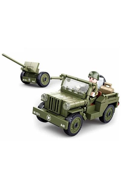 Choice Willys Car 143pcs Military Vehicle Ww2 Normandy Landing Willys Car Building Blocks Army Soldier Car