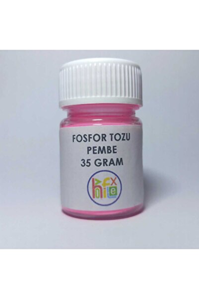 HOBİFLEX FOSFOR TOZU PEMBE KARANLIKTA PARLAYAN EPOKSİ REÇİNE VE SANATSAL FOSFOR 35 GR