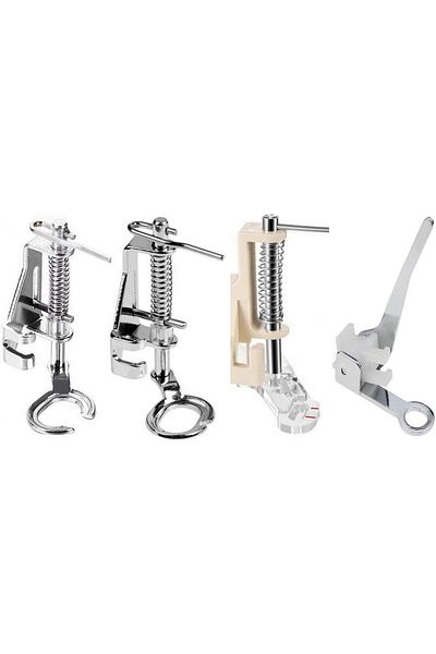 Choice 4 Pcs 4pcs/set Free Motion Quilting Embroidery Darning Presser Foot For Singer Brother Household Low