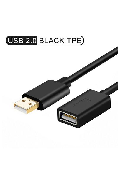Choice 3m 10ft USB2.0 TPE Black QGeeM USB Extension Cable Cord Super Speed USB 3.0 Cable Male to Female 1m