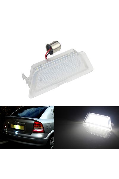 Choice 6000k أبيض Angrong 1x مصباح لوحة ترخيص LED خلفي لسيارة Vauxhall Opel Astra G Mk4 Hb Saloon 9