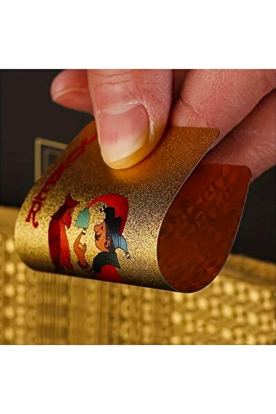 Choice مجموعة أوراق لعب ذهبية عيار 24 قيراطًا - مثالية للبوكر والمزاح العملي ...