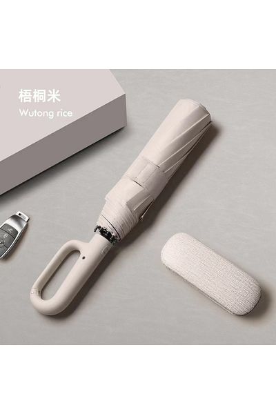 Choice White Ring Buckle Design 20 Rib Fully Automatic Umbrella For Men Folding Extra Large Strong Strong W