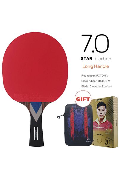 Choice مضرب تنس الطاولة 7 Star Long Loki Rxton R-series 5/6/7 Star من Carbon Balance Offensive Ping Pong Ra
