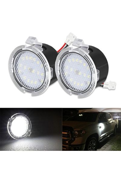 Choice إضاءة LED بيضاء 2x Canbus أسفل المرآة الجانبية ضوء بركة لسيارة Ford Edge Ranger Mondeo Fusi