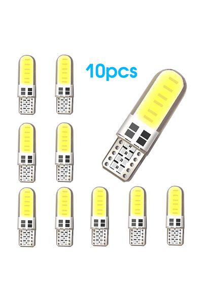 Choice 10 قطع 10 قطع مصباح LED داخلي للسيارة T10 W5w 12 فولت 168 194 501 مصباح ركن السيارة على الجانب
