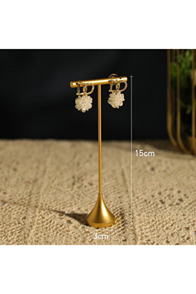 Choice حامل عرض أقراط المجوهرات T1-L حامل حامل قضيب T برج معدني منظم أقراط الأذن