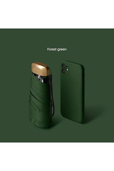 Choice Green Xiaomi Outdoor Mini Sun Umbrella Uv Protection Ultralight Folding Five-fold Umbrella Sunshade