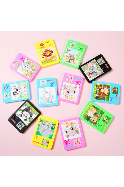 Choice 12 قطعة 12/30 قطعة من ألغاز الصور المقطوعة للحيوانات الكرتونية لعبة تع...