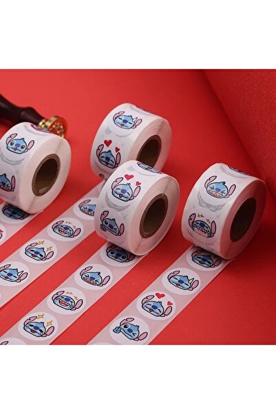 Choice 500 قطعة 500 قطعة/لفة ملصقات ختم ديزني ستيتش لطيفة من الرسوم المتحركة ...