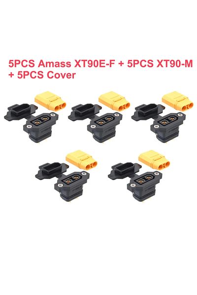 Choice 5x موصل بطارية Xt90e-f-c Xt90-m Amass Xt90e-f موصل أنثى Xt90e مطلي بالذهب / موصل ذكر Xt90