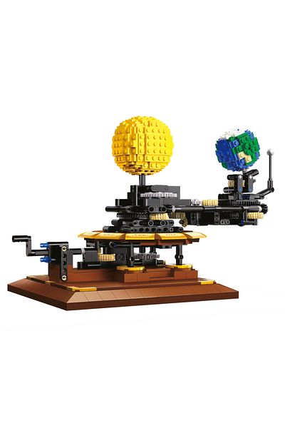 cada No Box 865pcs City Solar System Earth And Sun Clock Building Blocks Science Experiment Educatio