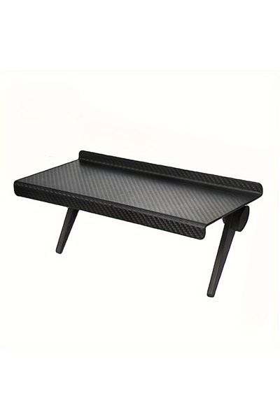 Choice 1 قطعة كبيرة سوداء اللون منظم منزلي قابل للتعديل رف علوي لشاشة التلفزيون وشاشة الكمبيوتر وشاشة سطح المكتب