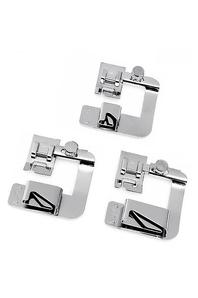 Choice 3pcs 3 Pcs Domestic Sewing Machine Presser Foot Rolled Hem Feet For Brother Singer Janome Babylock J