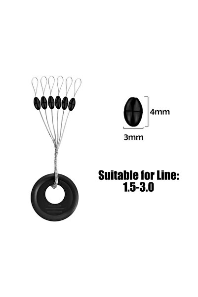 Choice زيتون M PRO BEROS 60 قطعة، 10 مجموعات، فاصوليا سوداء بيضاوية، سدادة، ع...