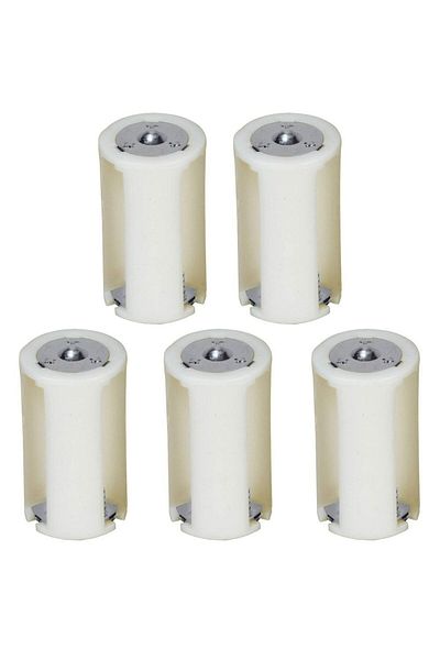 Choice White 5pcs Aa To D Battery Box High Quality 3x Aa To D Size Battery Adapter Converter Holder Switche