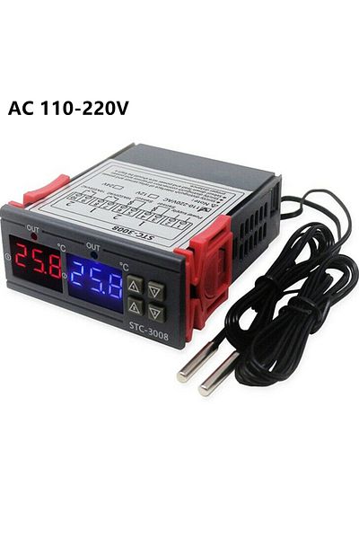 Choice Ac 110-220v Stc-3008 Dual Digital Temperature Controller Two Relay Output 12v 24v 220v Thermoregulat