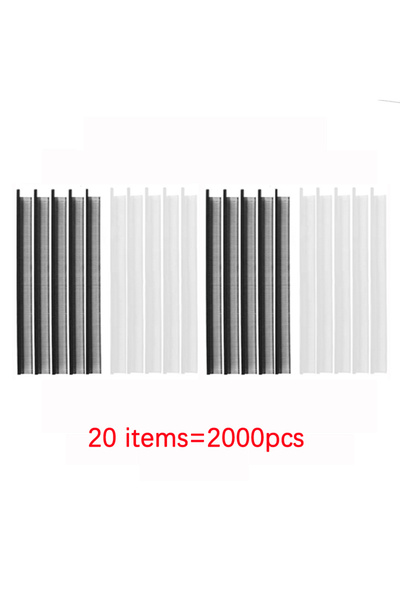 Choice 20 عنصرًا من مثبتات العلامات القياسية 0.5 سم باللونين الأبيض والأسود، ...