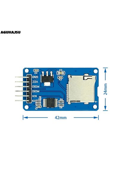 Si Tai&SH 1pcs/lot Micro Sd Card Mini Tf Card Reader Module Spi Interfaces With Level Converter Chip For Ar...