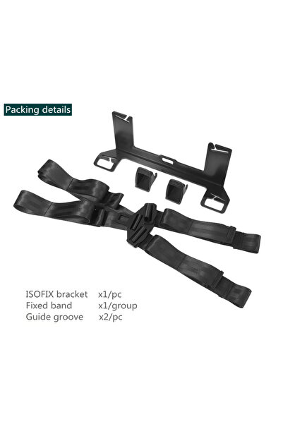 Choice طقم تثبيت مقعد الأطفال العالمي للسيارة باللون الأسود بديل لواجهة مزلاج...