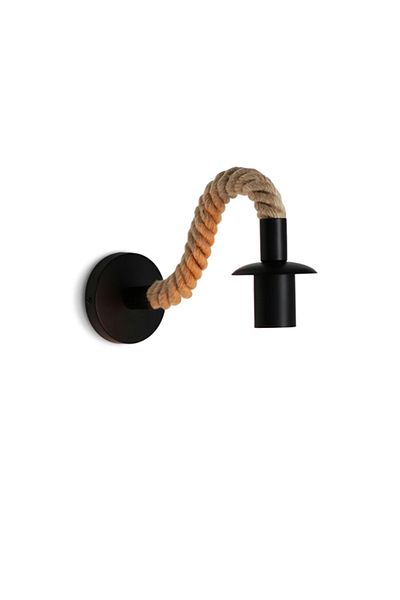 STDJHong No Bulb Wall Lamp Retro Hemp Rope Wall Lamps E27 Iron Indoor Lamp Holder For Aisle Entrance Corridor