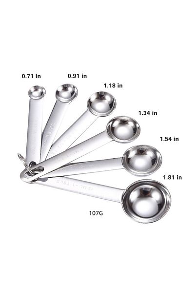 Choice 6pcs 6/7/9pcs Multipurpose Food-grade Stainless Steel Measuring Spoon Coffee Powder Spice Measure Sc
