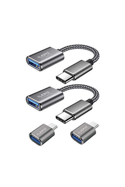 Choice مجموعة من 4 قطع/مجموعة من كابلات محول بيانات OTG من النوع C إلى USB 3....