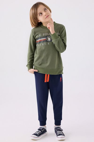 U.S. Polo Assn. Boy's Khaki Pajama Set 50299481 -Vr027