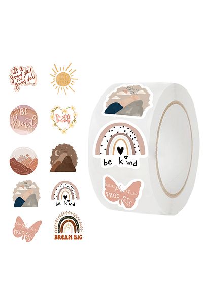 Choice 500pcs All 500pcs Boho Inspirational Stickers Motivational Quote Affirmation Positive Stickers For J