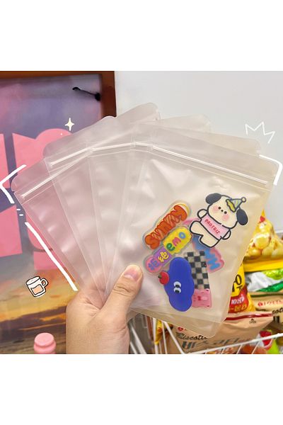 Choice 8x12cm Other 50pcs 50 Pcs Matte Self Sealing Bag Transparent Food Packaging Bag Candy Sealing Bag Fr