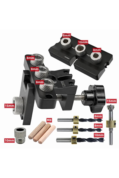 Choice1 Deluxe Package Universal Jig Dowel Cam Jig 3 In 1 Dowelling Jig Master Kit Wood Hole Drilling Guide