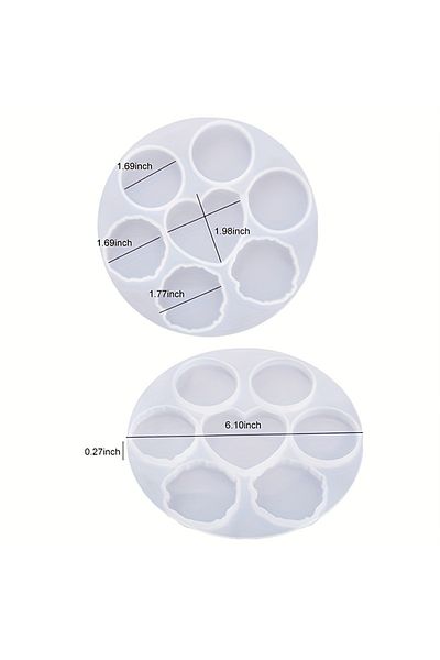 Choice 1pc Mold Phone Grip Epoxy Resin Casting Kit Mix Shapes Silicone Molds With 10 Stand Bases Diy Holder