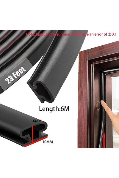 Choice 10mmx6mmx6m 1 Piece Security Door Access Door Window Sealing Strip Tpe Weatherproof Anti-collision S
