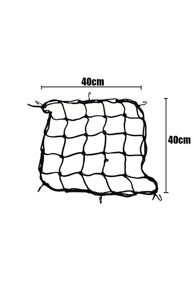 Choice Black 30x30cm 40x40cm Motorcycle 6 Hooks Elastic Bungee Net Motorcycle Storage Helmet Tank Luggage H