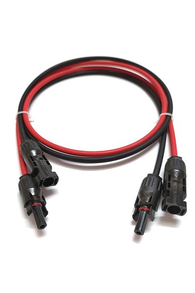 Choice 1-20Meters 1.5/2.5/4/6mm2 Black/Red Solar Extension DC Cable 16/14/12/10AWG Wire with PV DC Conne...