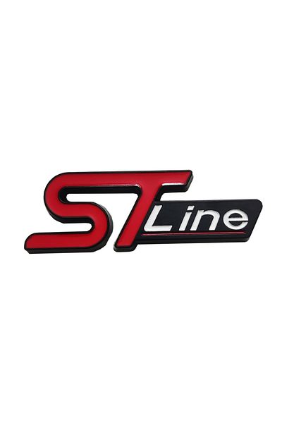 Choice Style4 St-line Metal Automotive Stickers For The Middle Grille Rear And Fender, Applicable To Ford F