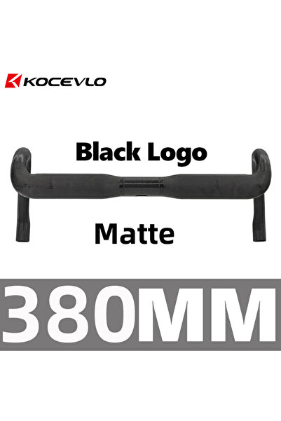 kocevlo مقود دراجة طريق أسود غير لامع من ألياف الكربون كيفلو SL، بطول 380 مم،...