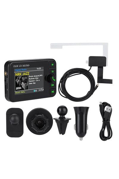 Icreative Black Color 2.4-inch Color Lcd Dab/dab Radio Receiver Bluetooth-compatible Mp3 Player Fm Car Digita