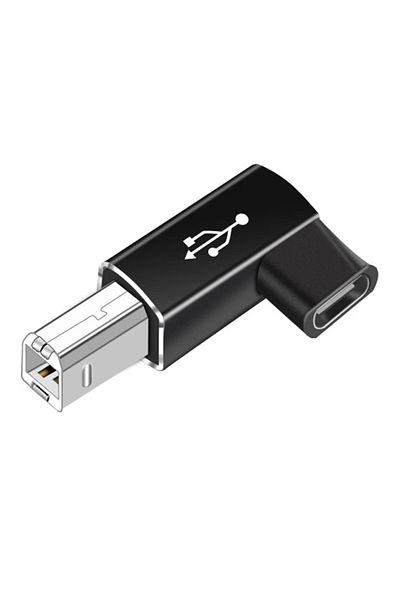 Choice محول USB B ذكر إلى USB C أنثى من Nnbili باللون الأسود لمحول الماسح الضوئي والطابعة USB Transfe