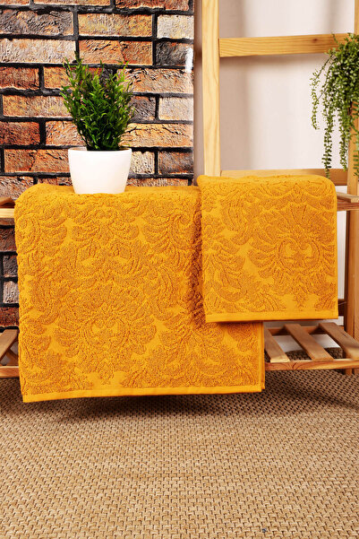 Mira Home 2-комплект жакардового рушника для ванної кімнати з візерунком