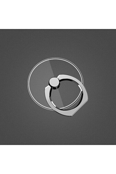 Choice حامل هاتف ذكي دائري شفاف على شكل حلقة إصبع، مناسب لأجهزة iPhone X و Ce...