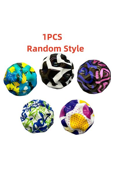 Choice 1 Pcs Random Style Moon Shaped Porous Bouncing Ball Super Elastic Ball Fun Children's Outdoor Toy Ch