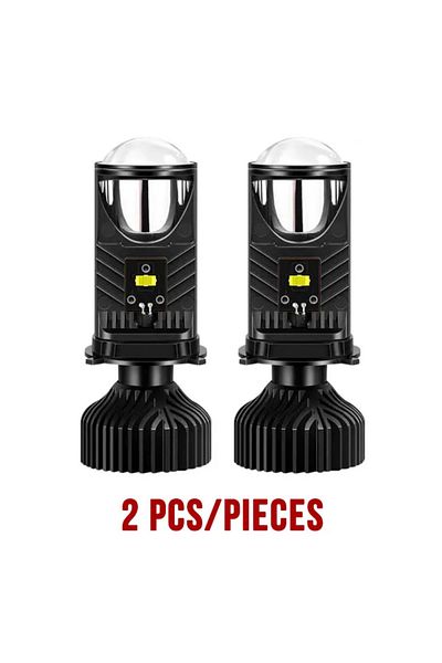 OTBS Left-hand Drive H4/9003/hb2 Hi/lo 2pcs Y6d H4 Led Projector Headlight Projector Lens With Fan Coolin
