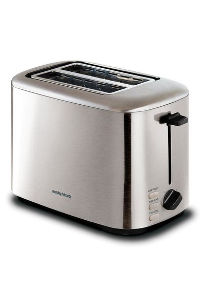 morphy richards Prajitor de paine Morphy Richards Equip 222067, 800 W, 7 setari, 2 felii, Inox